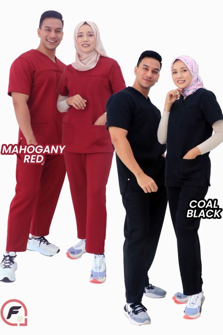 Mahogany Red & Coal Black - Premium Stretchable 1.0 (New Color)