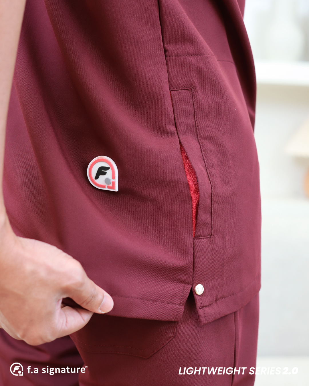 Burgundy & Steel Blue - Lightweight Stretch 2.0 - Image 14