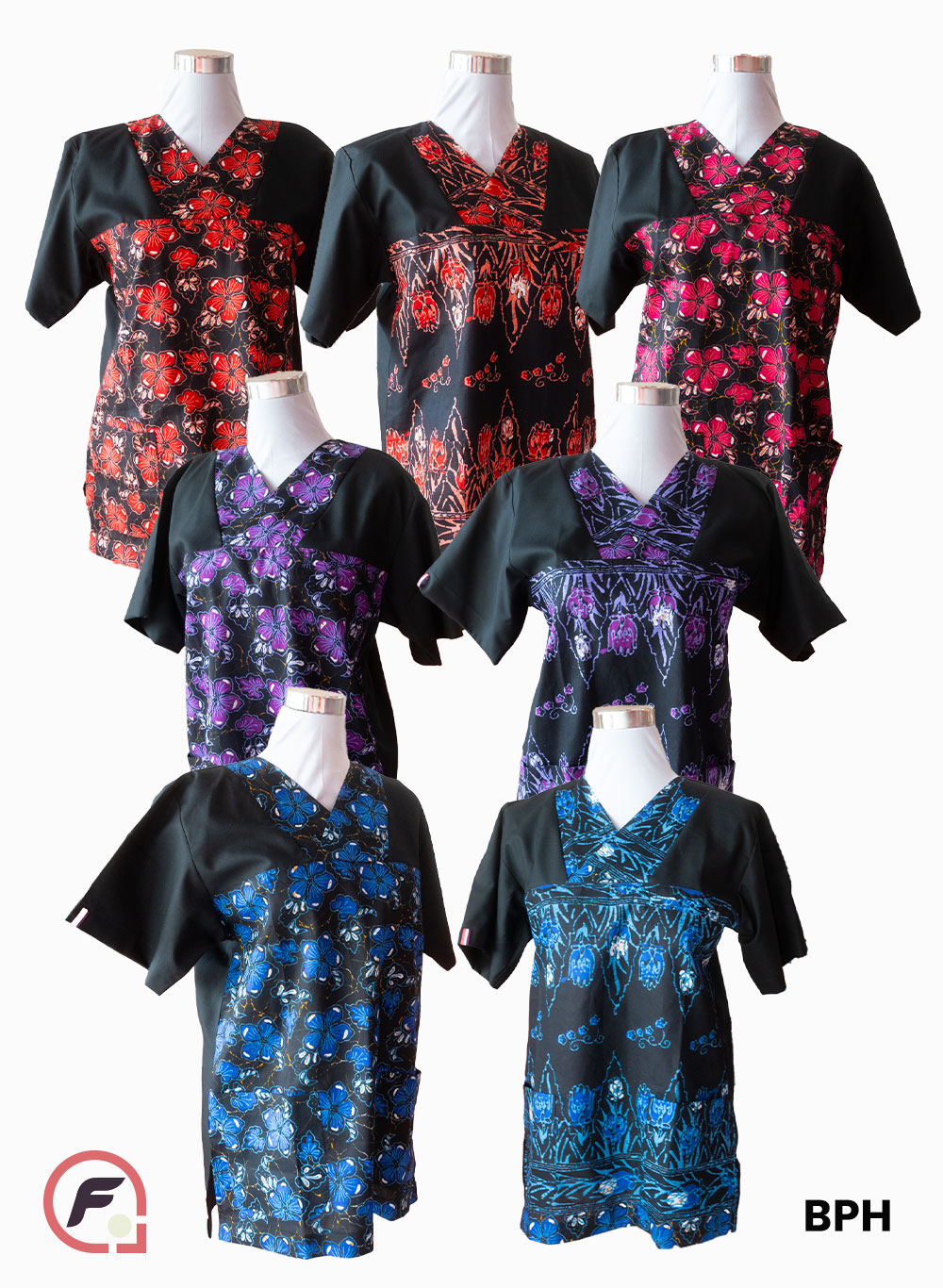 BATHIK PANTAI TIMUR Unisex Scrub Top (BPH - Limited Edition)