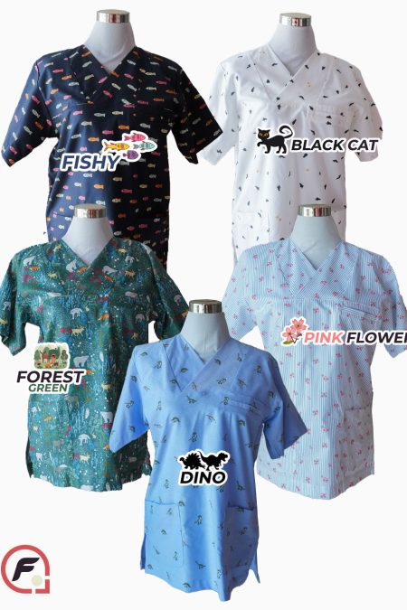 PRINTED Unisex Scrub Top (Limited Edition 2nd Batch)