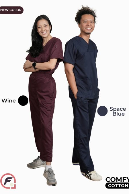 Wine & Space Blue - Comfy Cotton